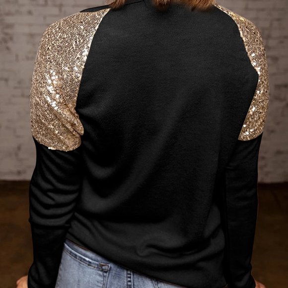 Sequin embellished Animal Leopard Print Ho Ho Ho Tree Christmas Shirt - Picture 3 of 6